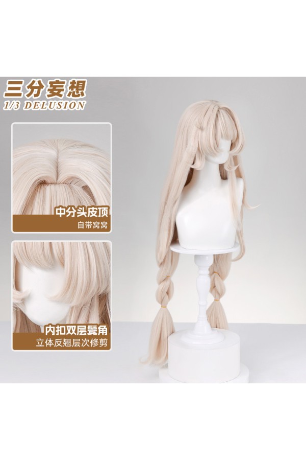 1/3 Delusion Genshin Impact Alice A Light Beige Cosplay Wig